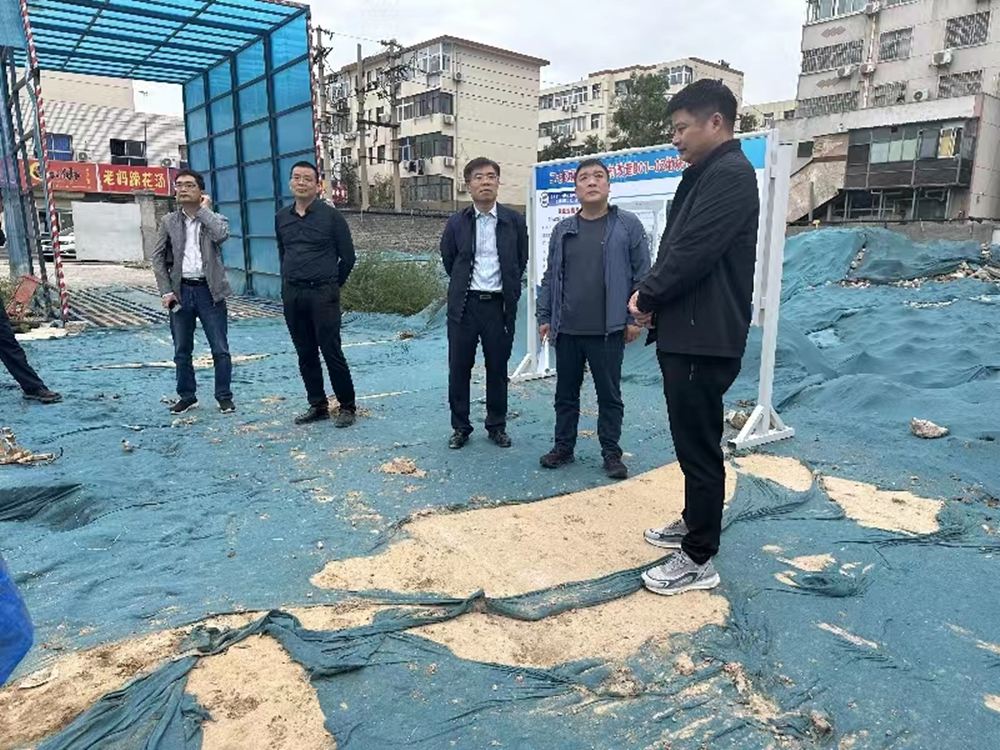 华亿负责人汪洋到孙八砦城中村改造项目调研项目建设工作